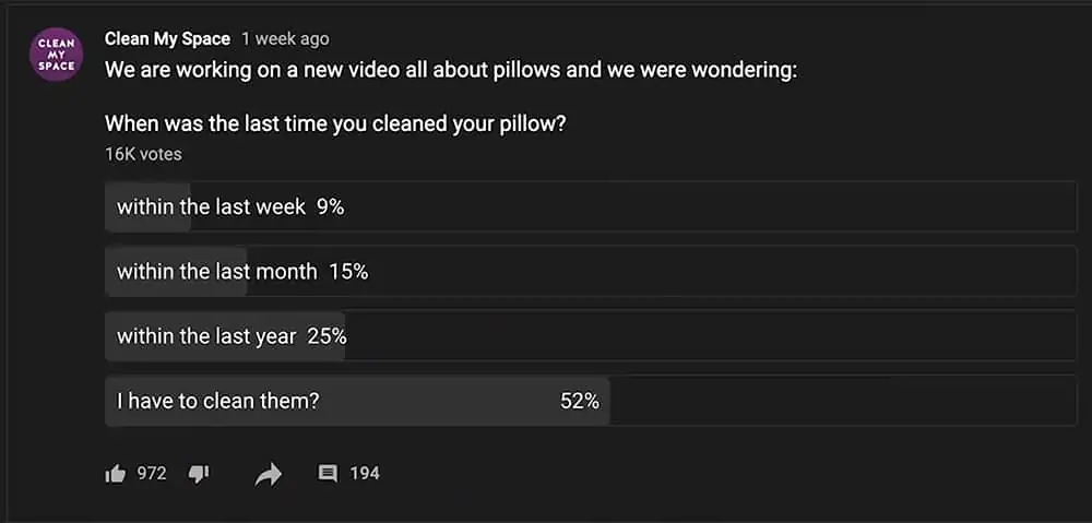 Clean My Space Poll