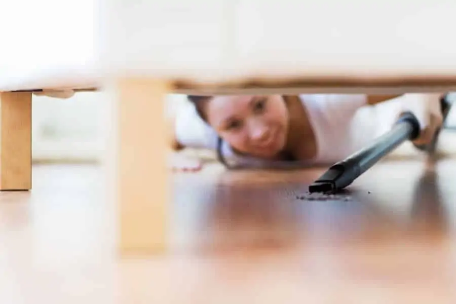 clean underneath furniture